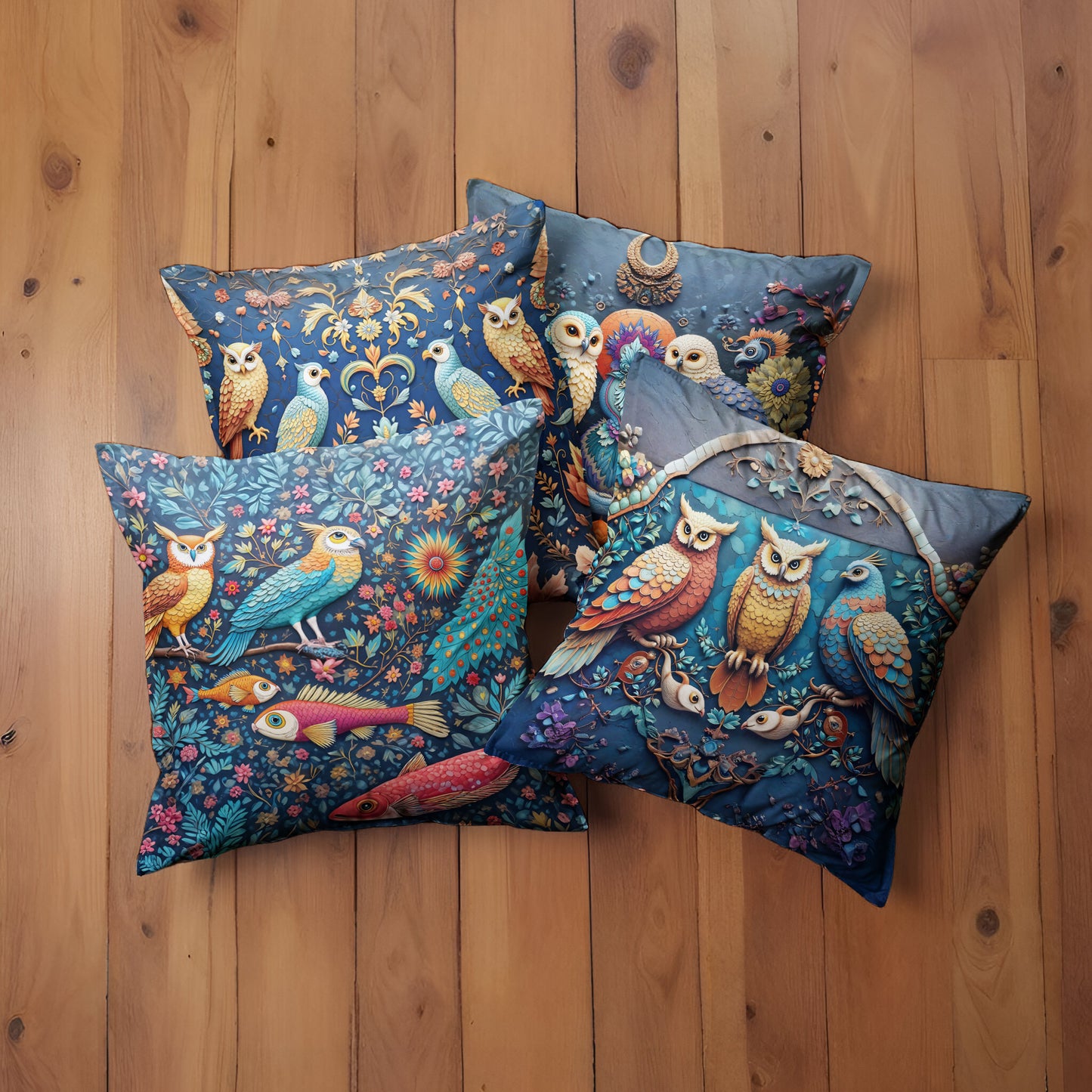 Clay Owl Luxury Scatter Covers (Set of 4)
