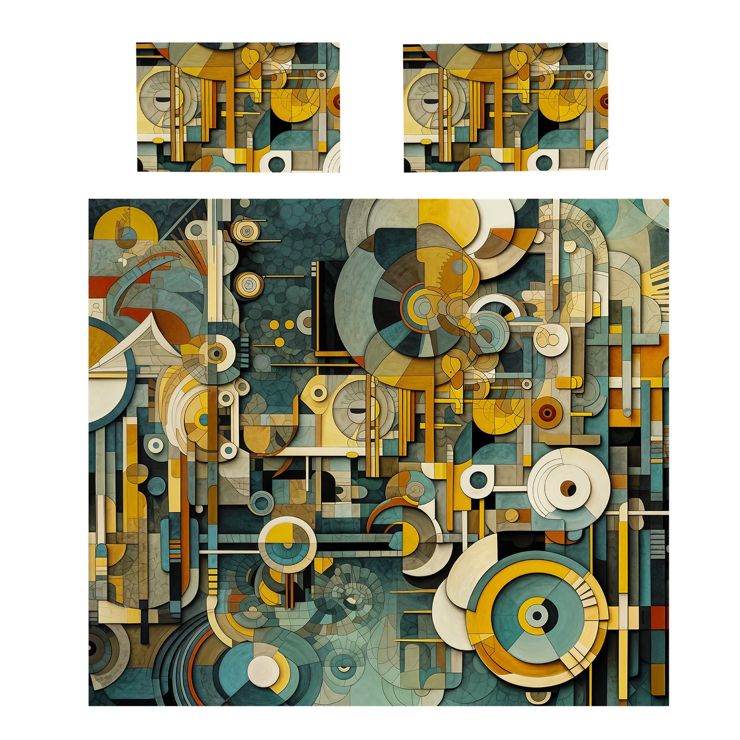 Clockwork Harmony Duvet Cover Set