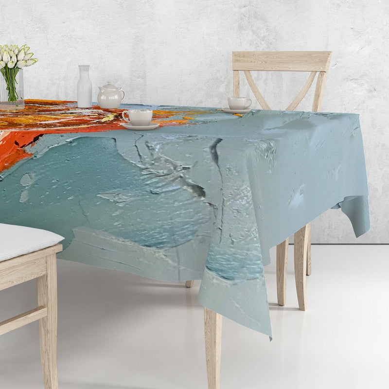 Close Up Clementine By Juanette Menderoi Rectangle Tablecloth
