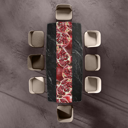 Close Up Pomegranates Table Runner by Mark van Vuuren