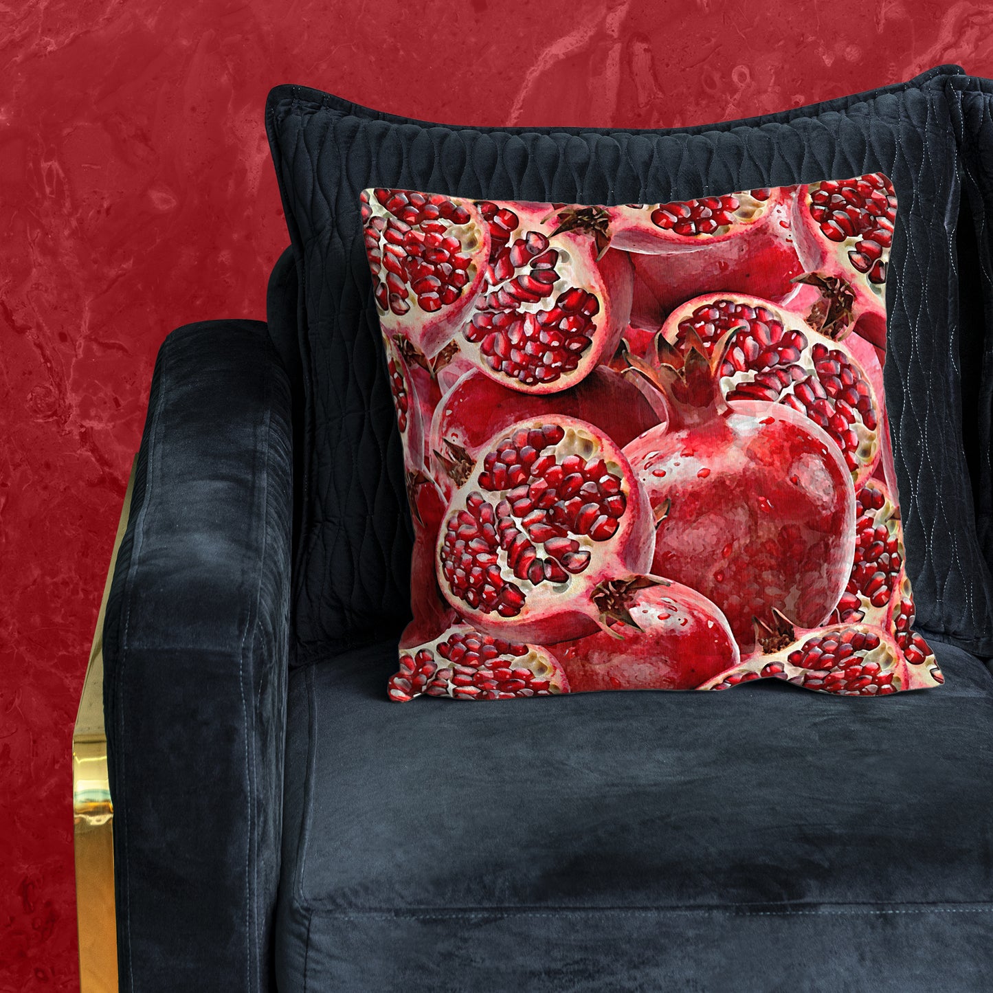 Closeup Pomegranates Luxury Scatter by Mark van Vuuren