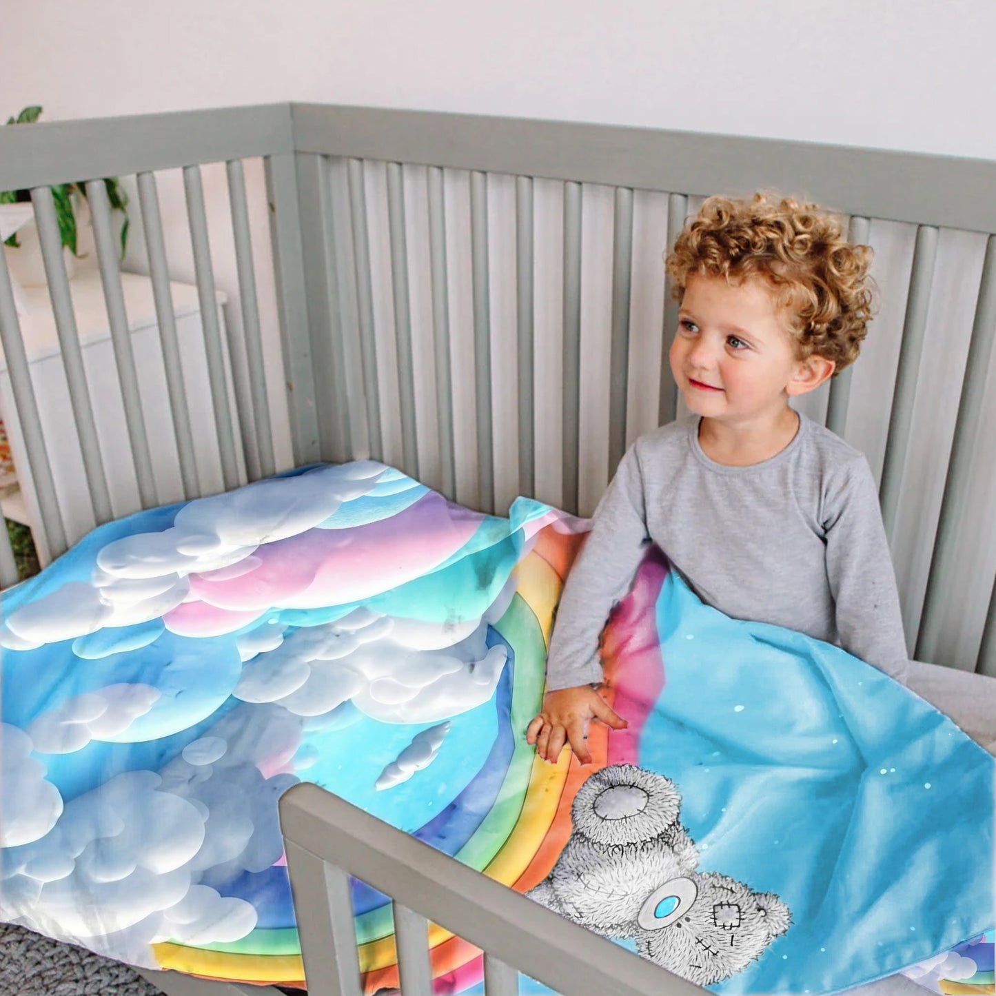 Cloud Bear Cub Cot Set