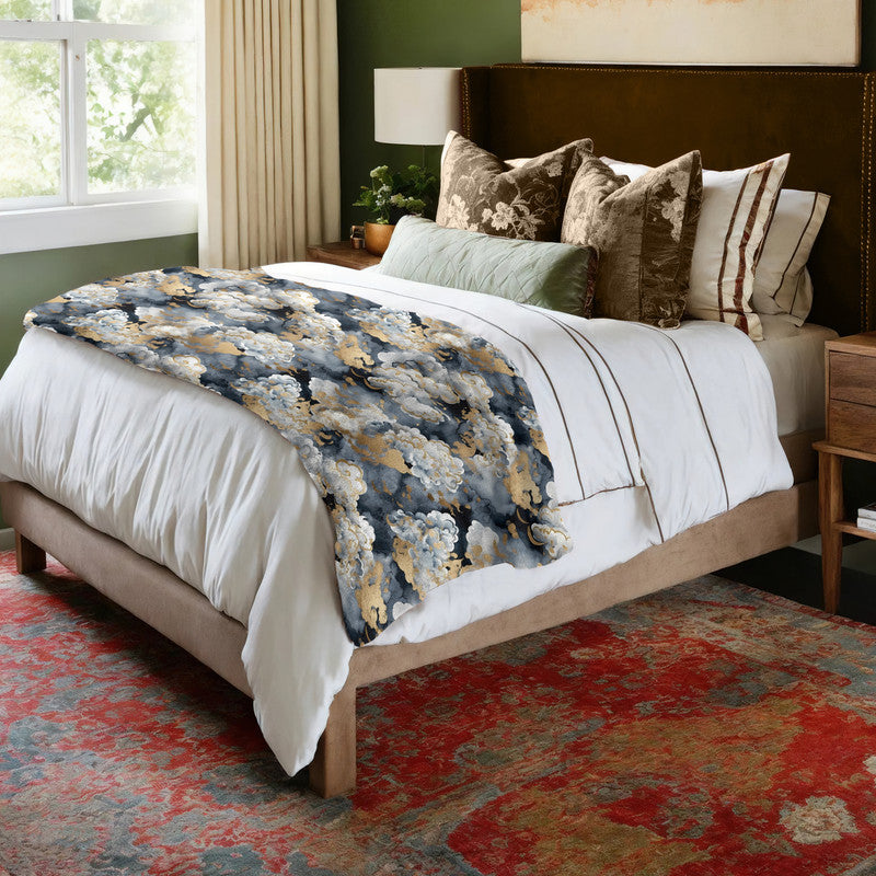 Cloudy Night Light Bed Throw
