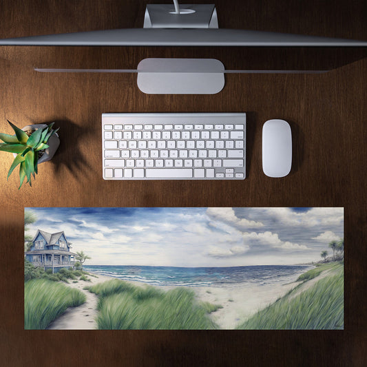 Coastal Haven Waveside Retreat Desk Pad by Nathan Pieterse