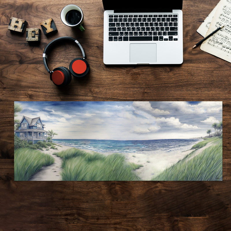 Coastal Haven Waveside Retreat Desk Pad by Nathan Pieterse