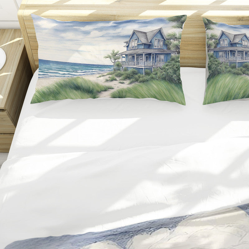 Coastal Haven Waveside Retreat Duvet Cover Set by Nathan Pieterse