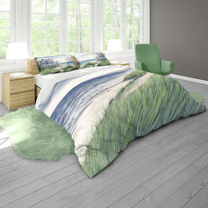 Coastal Haven Waveside Retreat Duvet Cover Set by Nathan Pieterse