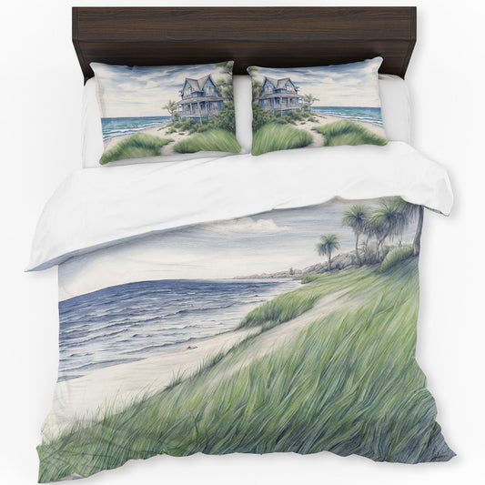 Coastal Haven Waveside Retreat Duvet Cover Set by Nathan Pieterse