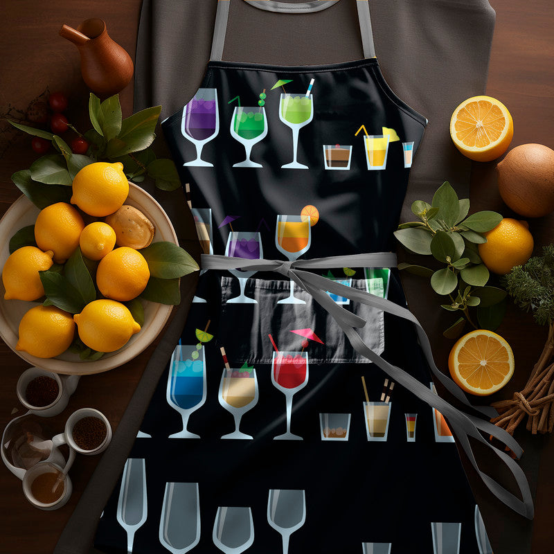 Cocktail Shelf Medium Length Apron