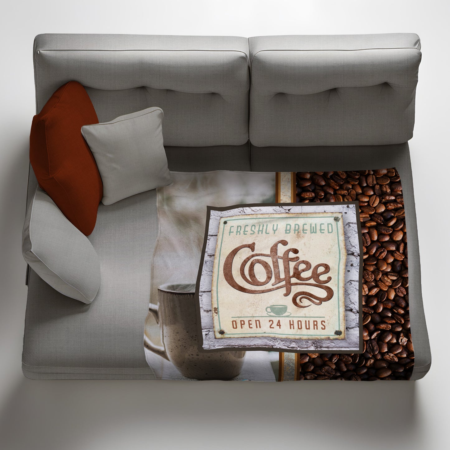 Coffee Lovers - Light Weight Fleece Blanket