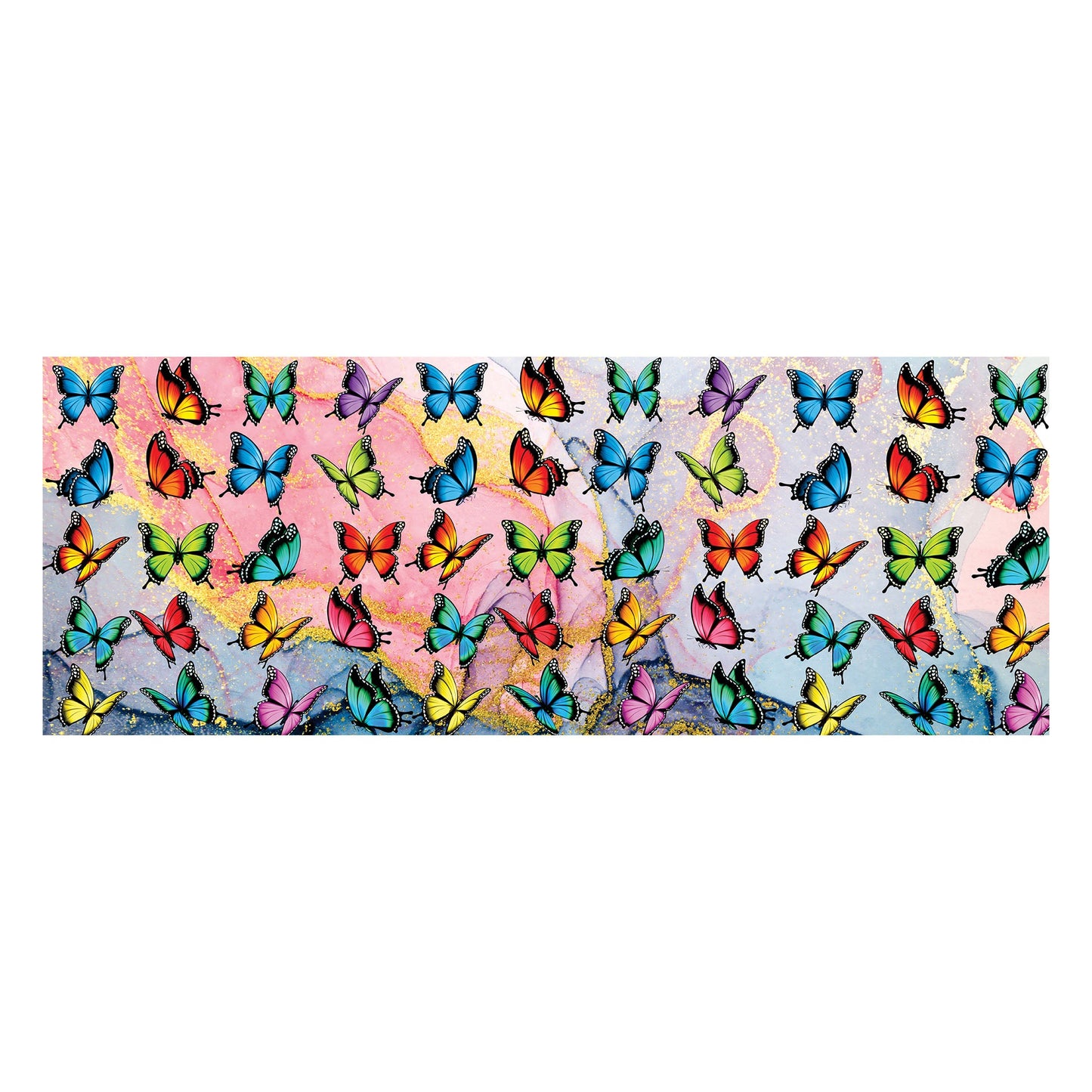 Colourful Butterflies Decoupage Drum Cover