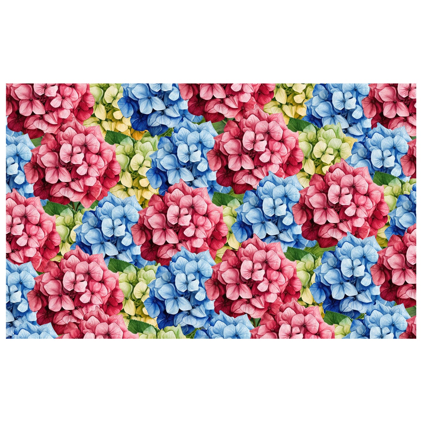 Colorful Hydrangea Rectangle Tablecloth By Mark Van Vuuren