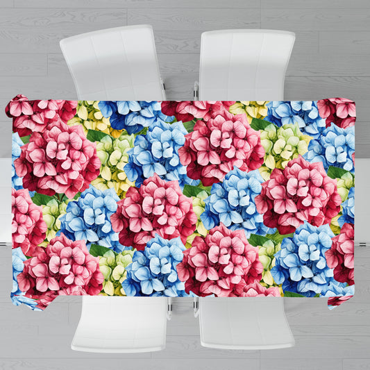 Colorful Hydrangea Rectangle Tablecloth By Mark Van Vuuren