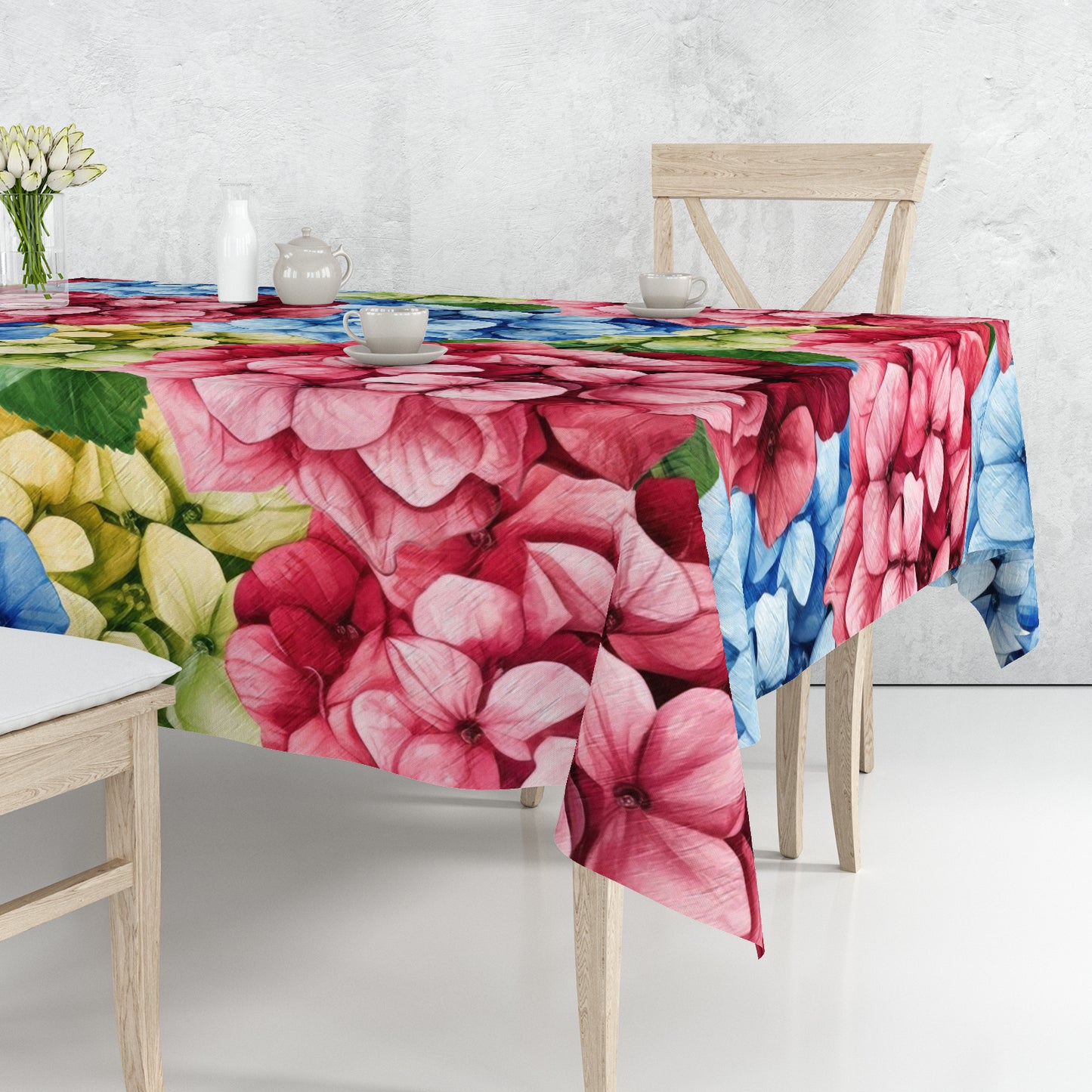 Colorful Hydrangea Rectangle Tablecloth By Mark Van Vuuren