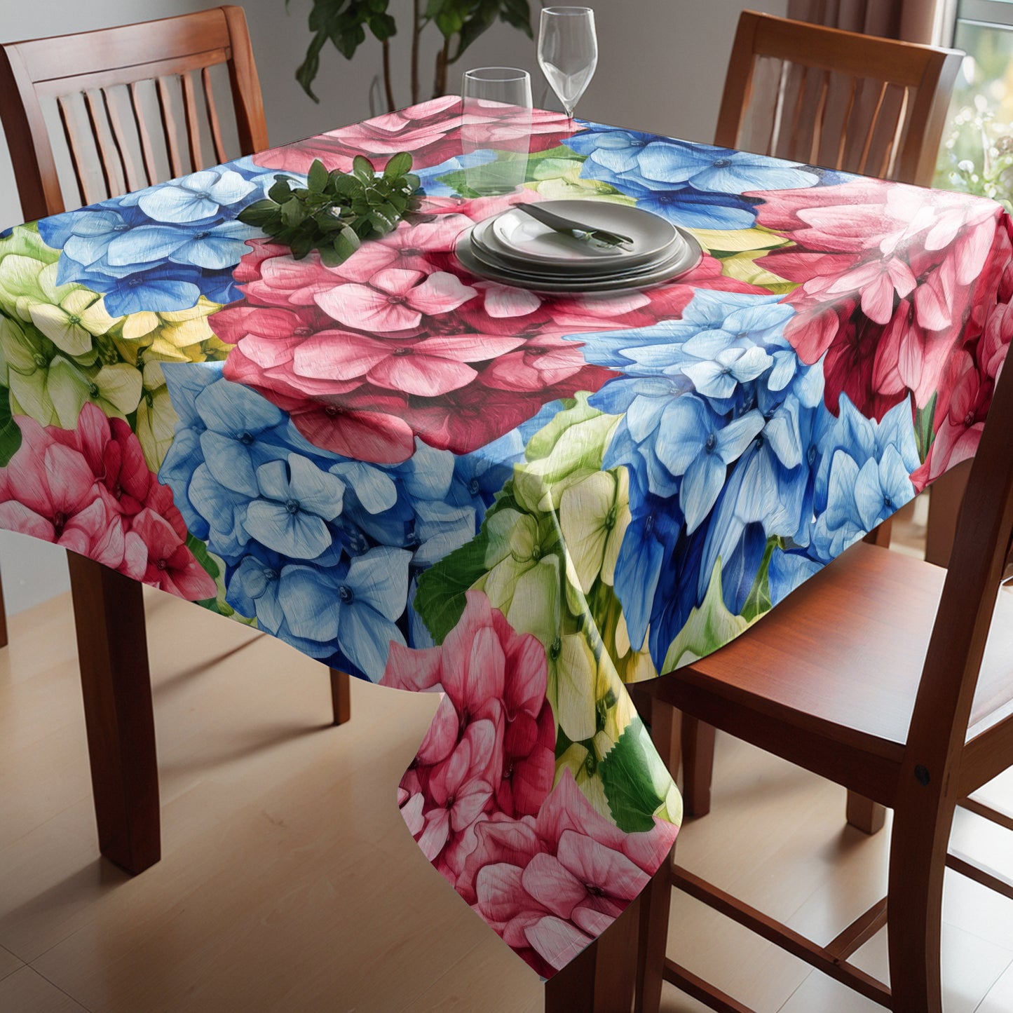 Colorful Hydrangea By Mark Van Vuuren Square Tablecloth