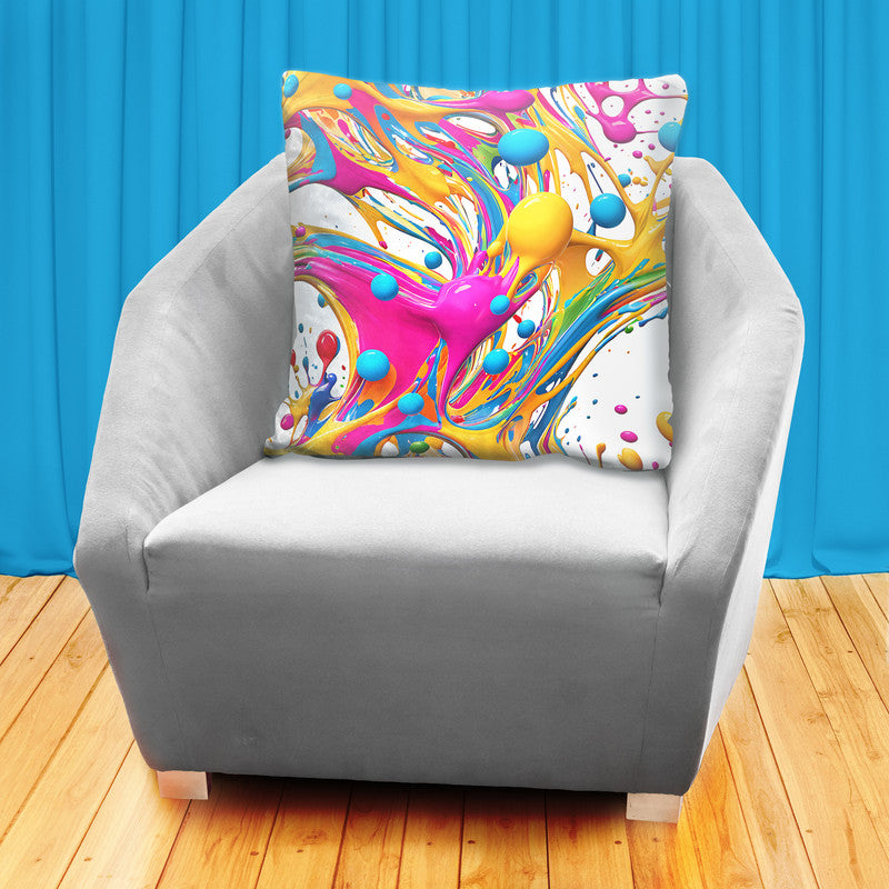 Colour Splash On White Luxury Scatter