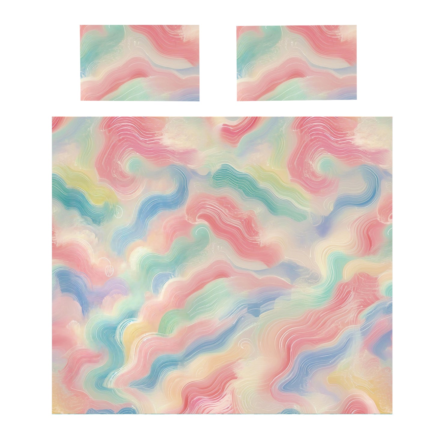 Coloured Clouds Duvet Cover Set