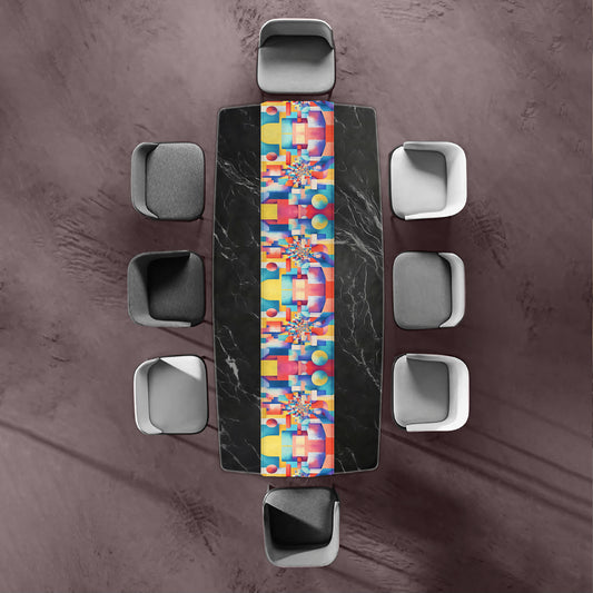 Coloured Geometry Table Runner