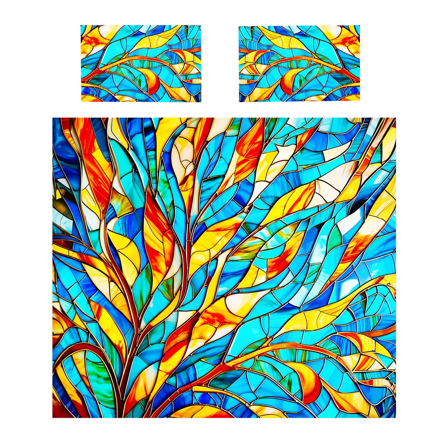 Coloured Glass Prism Duvet Cover Set