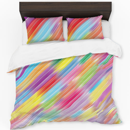 Coloured Ripples of Light Duvet Cover Set