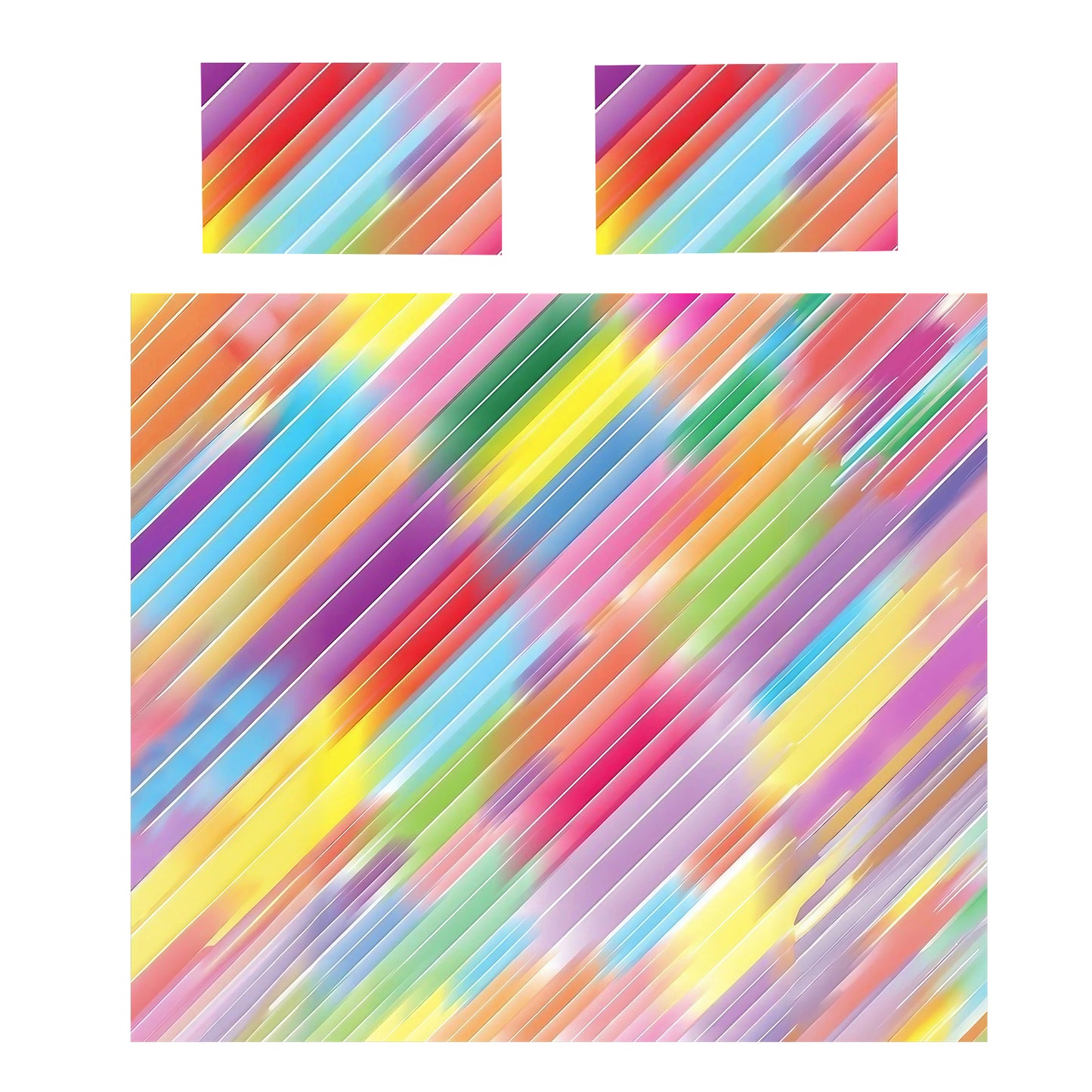 Coloured Ripples of Light Duvet Cover Set