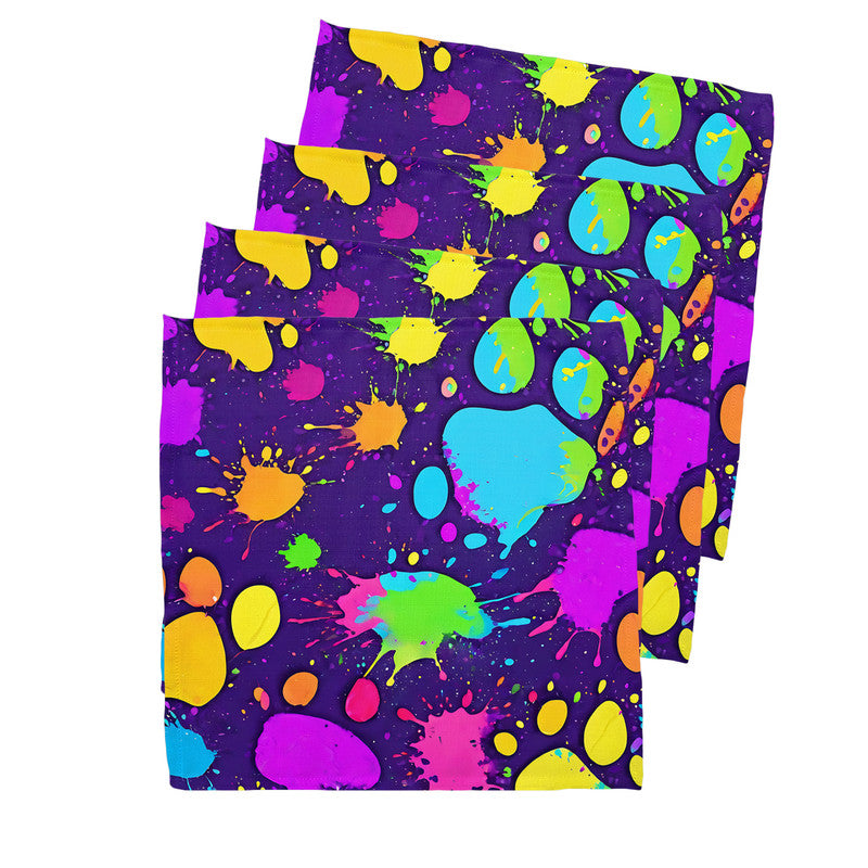 Colourful Abstract Splashes Napkins