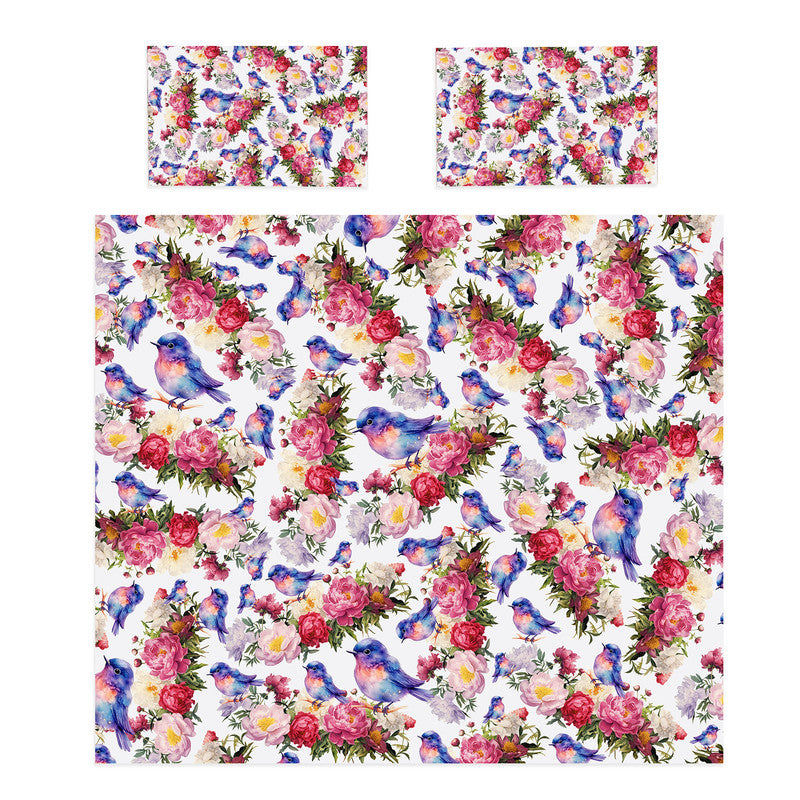 Colourful Birds Duvet Cover Set by Mark van Vuuren