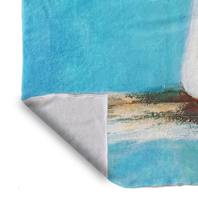 Colourful Bouquet in Tin Vase Light Weight Fleece by Stella Bruwer
