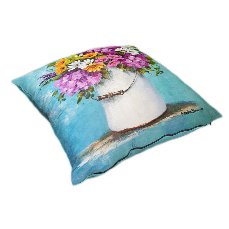 Colourful Bouquet in Tin Vase Luxury Scatter by Stella Bruwer