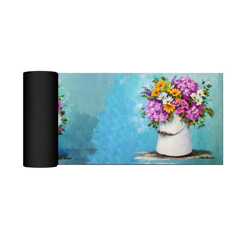 Colourful Bouquet of Flowers Large Desk Pad by Stella Bruwer