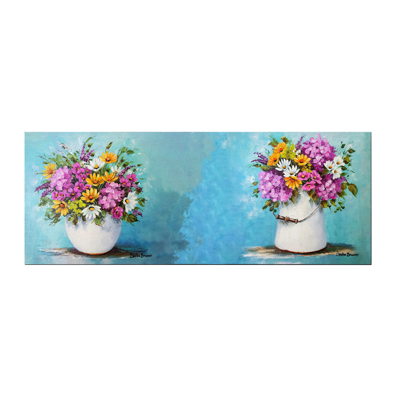 Colourful Bouquet of Flowers Large Desk Pad by Stella Bruwer