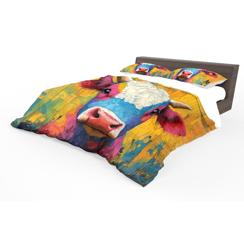 Colourful Farm Animal Duvet Cover Set by Wikus Schalkwyk