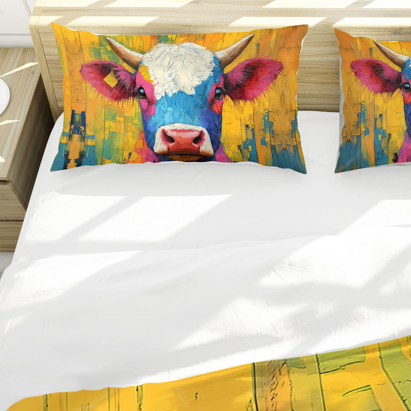 Colourful Farm Animal Duvet Cover Set by Wikus Schalkwyk