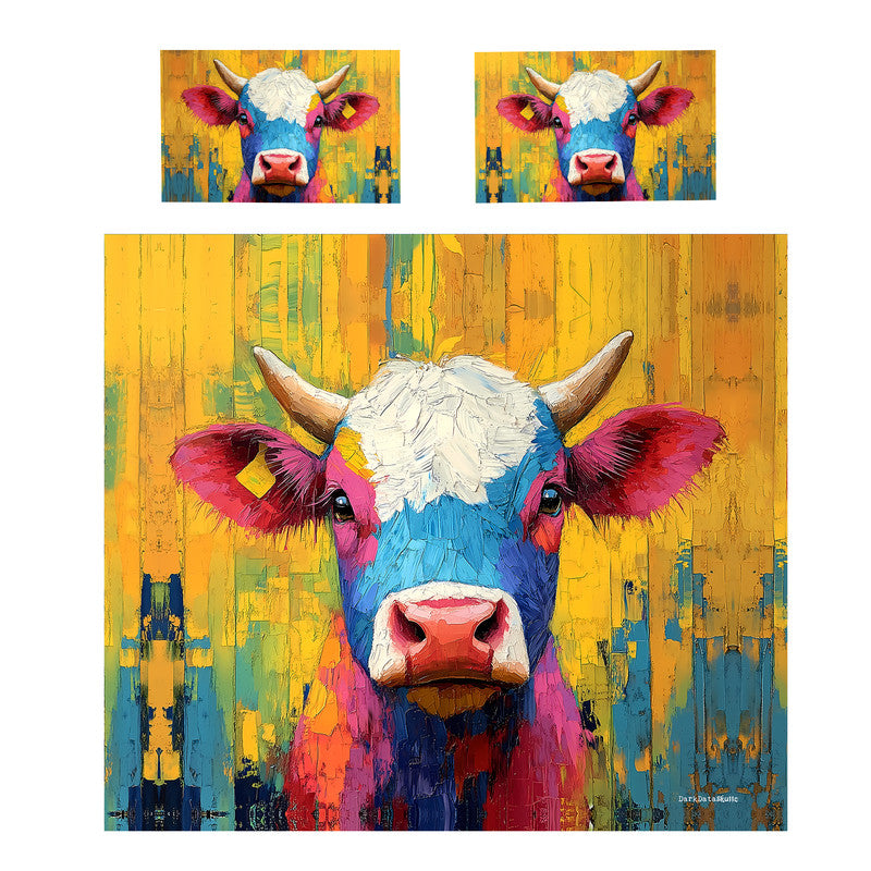 Colourful Farm Animal Duvet Cover Set by Wikus Schalkwyk