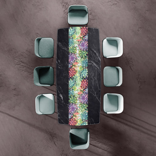 Colourful Succulents Table Runner by Mark van Vuuren