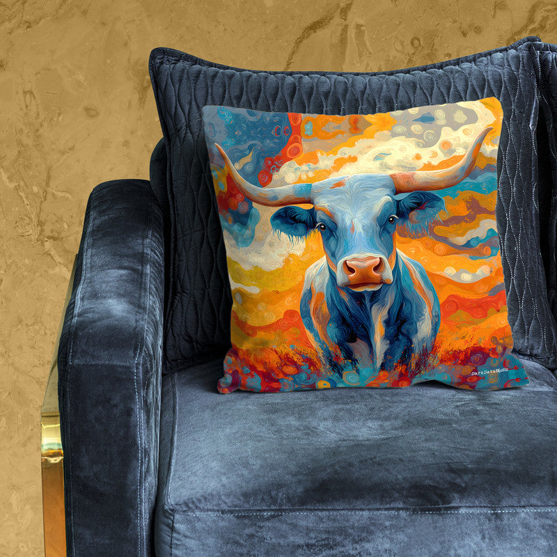 Colourful Texas Longhorn Luxury Scatter by Wikus Schalkwyk