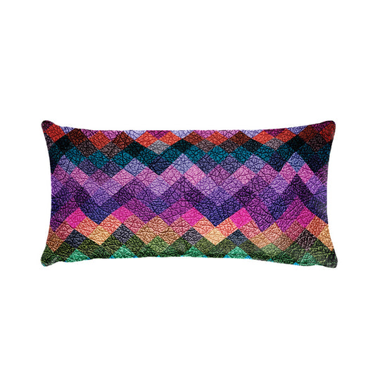 Colourful Zigzag Oblong Luxury Scatter