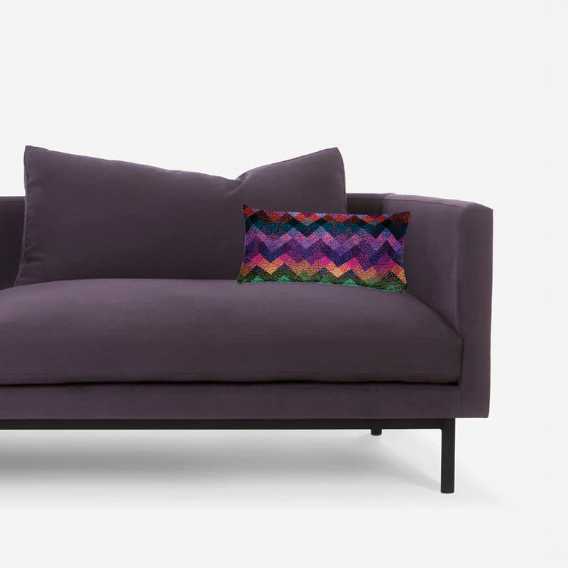 Colourful Zigzag Oblong Luxury Scatter