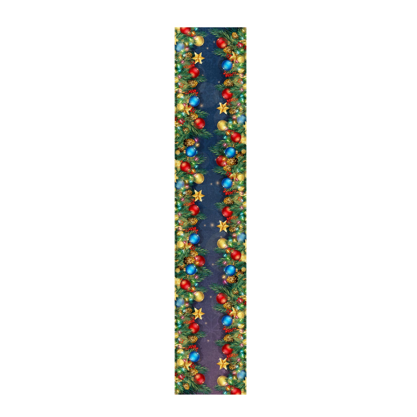 Colourful Baubles Christmas Table Runner