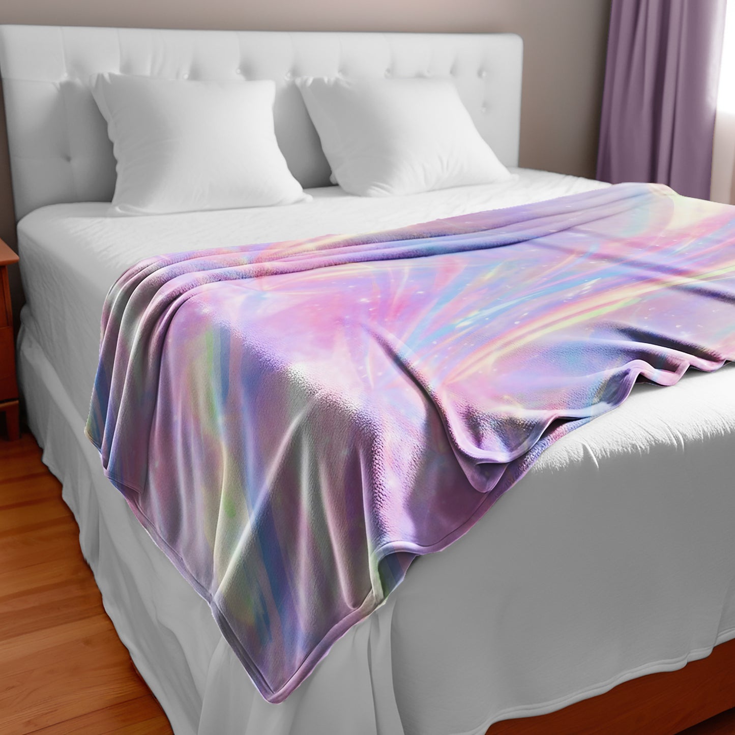 Pastel Beams Light Bed Throw