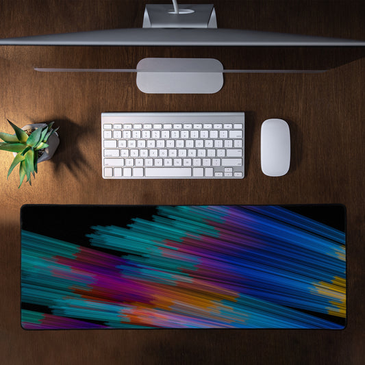 Colourful Beams Large Desk Pad