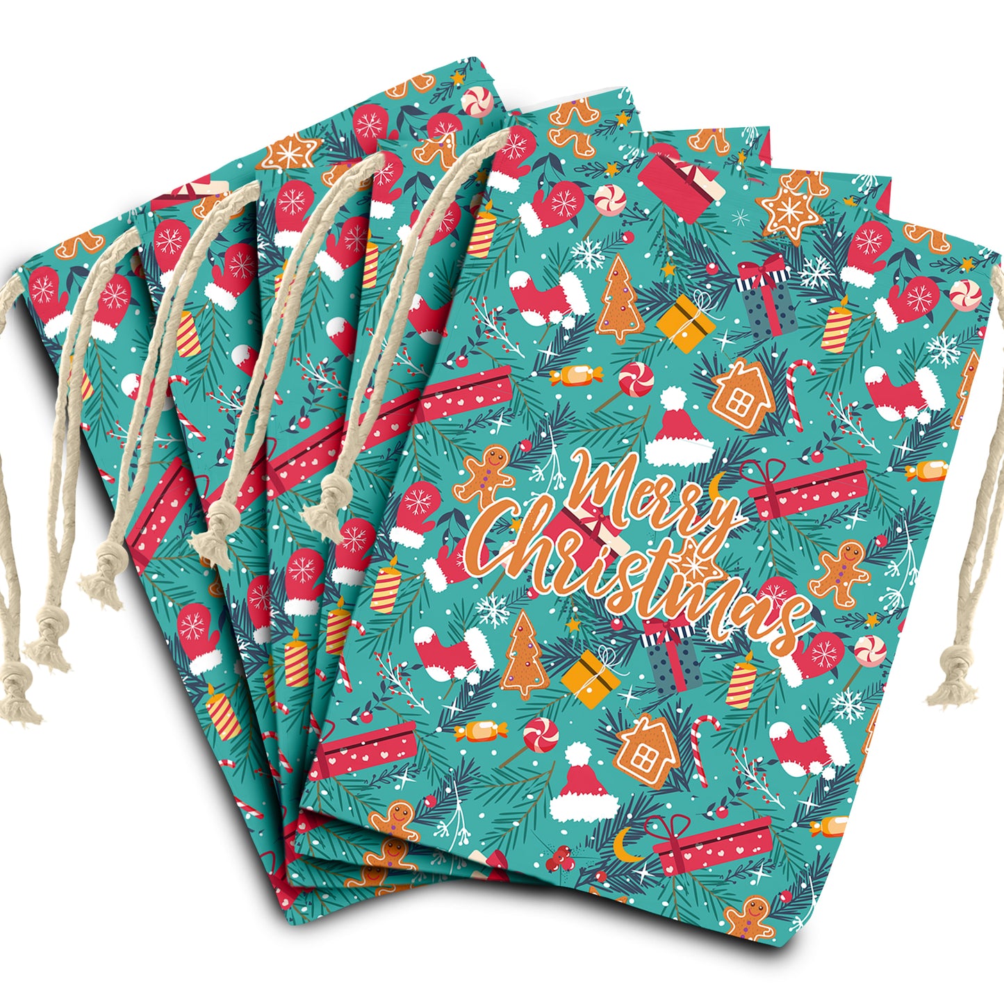 Colourful Christmas Gift Sack