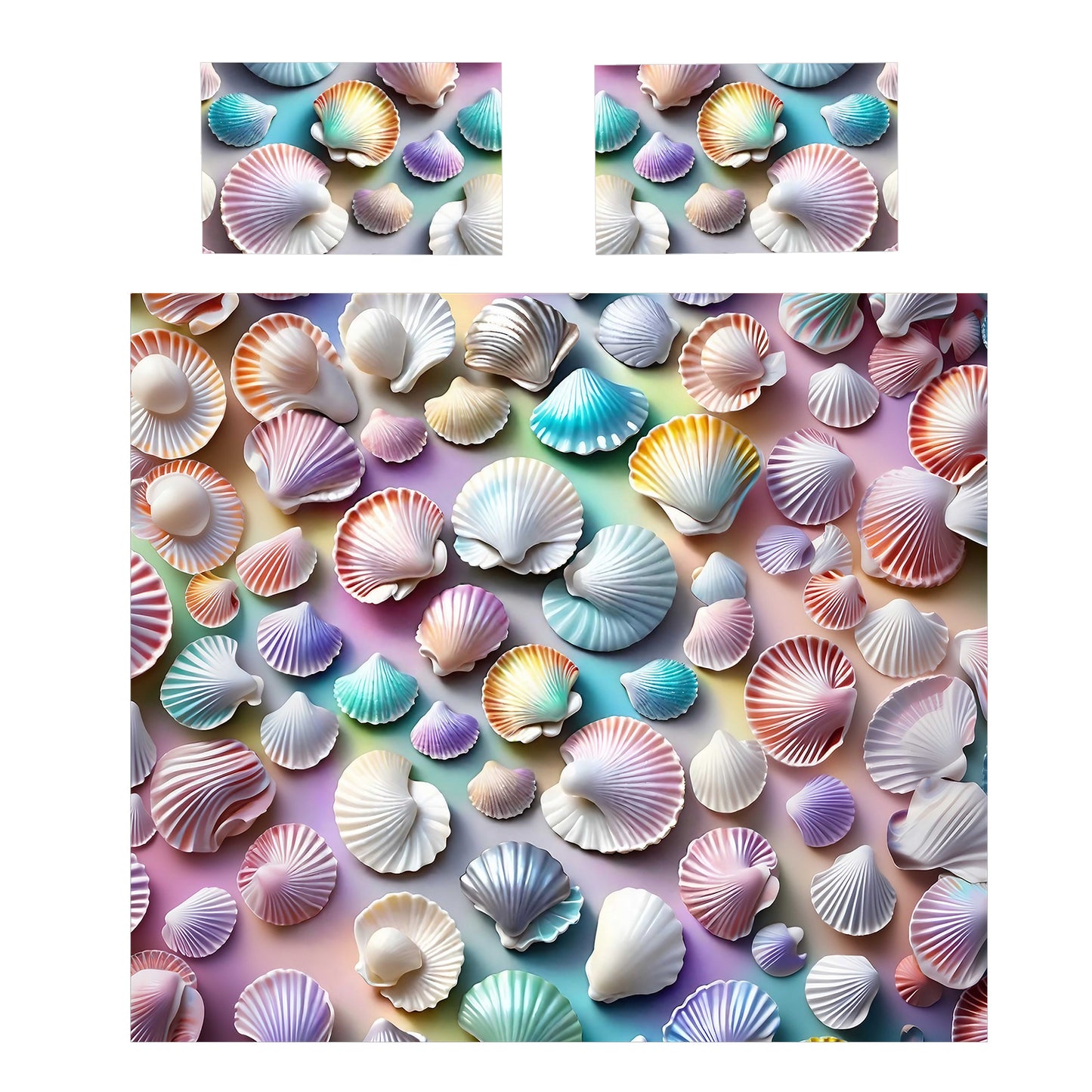Colourful Seashells Duvet Cover Set
