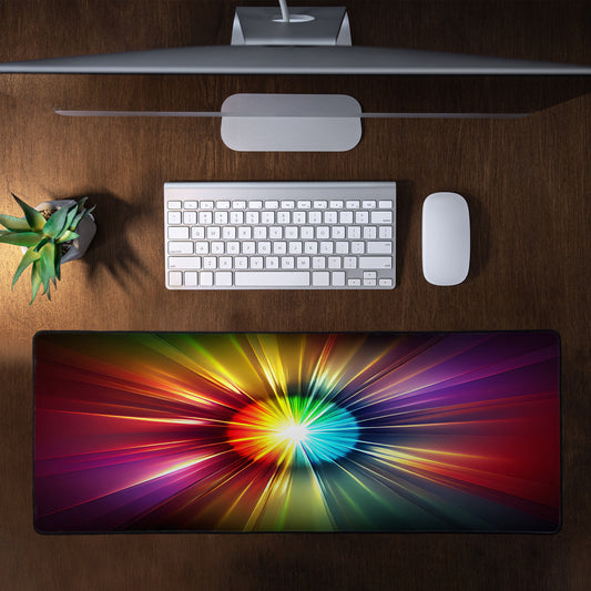 Colourful Warp Sphere Large Desk Pad