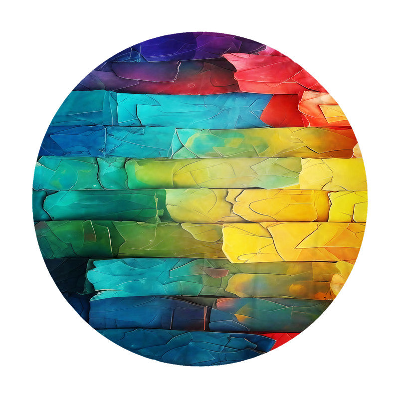 Colourful Bark Round Tablecloth