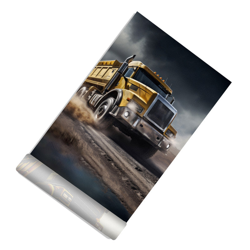 Construction Vehicles Door Decoupage