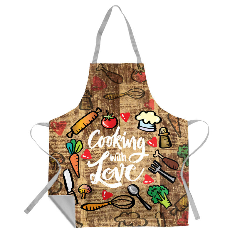 Cooking With Love Medium Length Apron
