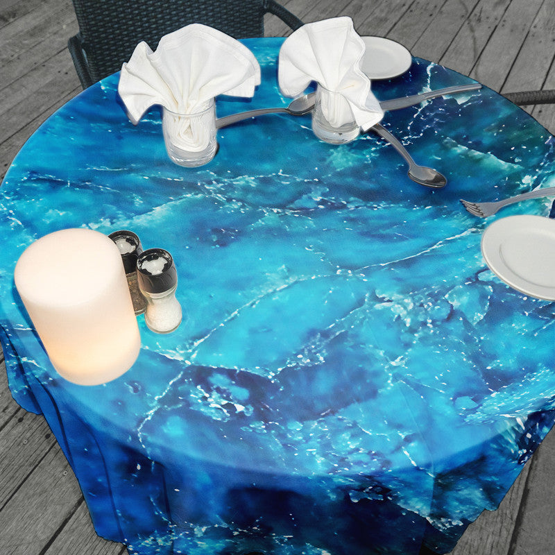 Cordelia Marble Round Tablecloth