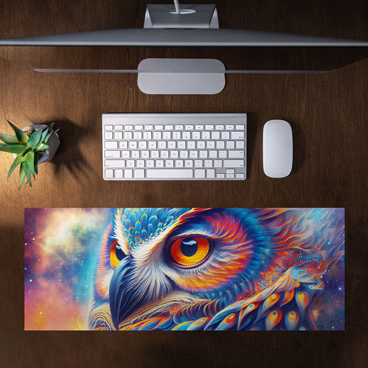 Cosmic Owl Large Desk Pad