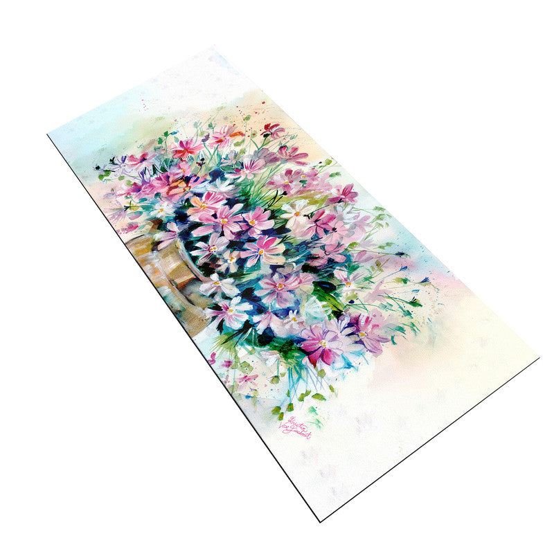 Cosmos Arrangement Large Desk Pad by Kristin van Lieshout